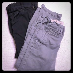 2 pairs gray slacks